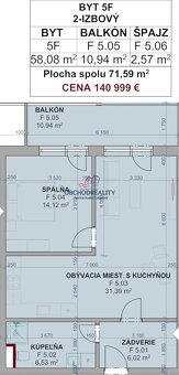 GREEN SIDE IX. - 2 - izbové byty s balkónmi - 12