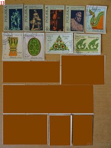Nádherné poštové známky UMENIE 1 - 12