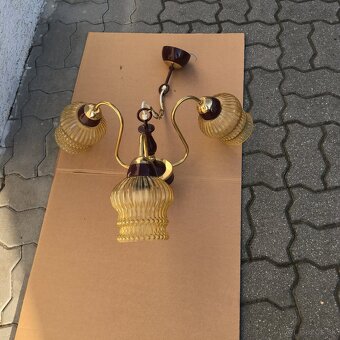 Set 2ks Retro Luster a Nastenna Lampa DRUKOV Vintage - 12