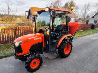 Malotraktor KUBOTA B2650 + nové rozmetadlo WESSEX, STK - TOP - 12