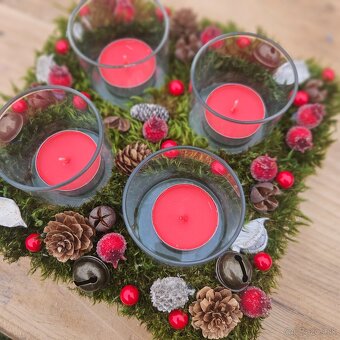Adventné svietniky a machové obrazy - 12