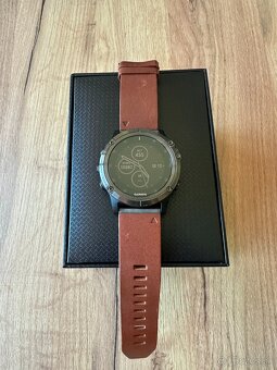 Garmin Fenix 5X Plus Sapphire, Slate Gray, Leather band - 12