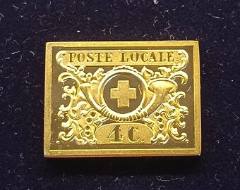 Strieborné známky Helvetia - 12