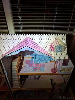Veľký drevený barbie dom - 2 ks - 12