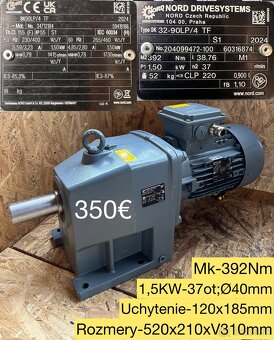 Elektroprevodovky 5,5 Kw;7,5Kw;2,2Kw - 12