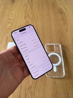 iPhone 15 Pro 128 gb Black Titanium v záruke + príslušenstvo - 12