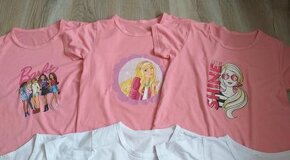 Barbie tričká 146 reserved- balík 7 ks, mikina, vrecko na TV - 12