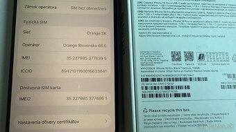 iPhone 16 pro 128 GB , Black titanium ( záruka 5/2027 ) - 12
