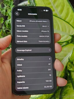 Iphone 13 128gb 82% zdravie baterie - 12