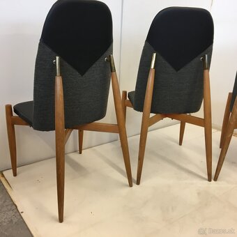 Krasne retro stolicky BUKOZA Miroslav Navratil 4ks - 12