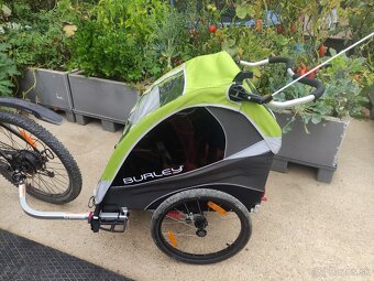 Predám detský zelený cyklovozík BURLEY D'LITE - 12