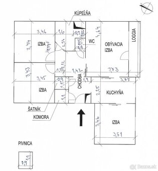 Prenájom 4 izbového bytu - 12