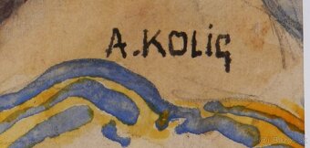 Starožitné obrazy s motívom Portrétovým - 12