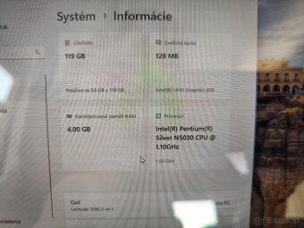 Dell Latitude 3190 2-in-1 – dotykový notebook - 12