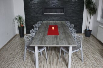 Nový jedálenský stôl pre 8-10 ľudí 300cm x 110cm - 12
