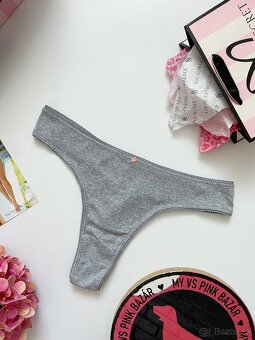 Victoria’s Secret pink tanga nohavičky L - 12