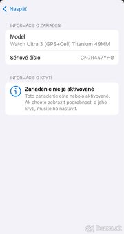 Apple Watch Ultra 3 49mm Black - neaktivovane, nové - 12