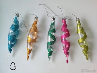 Vánoční ozdoby různé- staré, vianočné ozdoby - 12