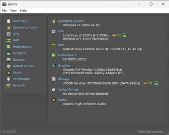 HP Envy 13 /Core i5-6200U/8GB RAM/FHD IPS/256GB SSD/Bat ok - 12