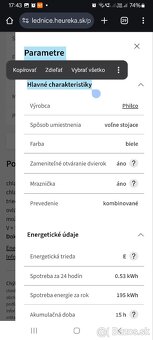Kombinovaná chladnička s mrazničkou Philco - 12