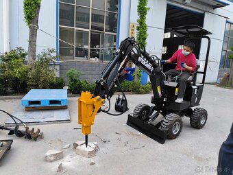 Minibáger 2.generácie 360°otoč mohutný  terénny výkonný - 12