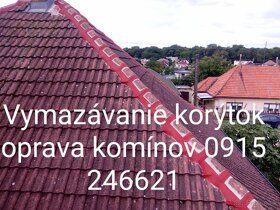 Vymazávanie korýtok oprava komínov 0915 246 621 - 12
