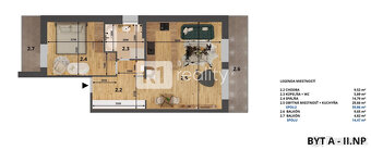 TOP INVESTÍCIA RiverResort 2 izb. byt 2AA / Banka Spa Piešťa - 12