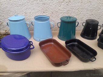 Smaltované  riady chalupárske dekorácie . - 12