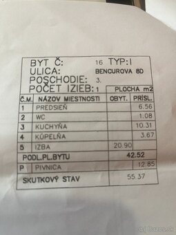 Priestranný tehlový 1 - izbový byt - Staré Mesto - 12