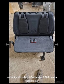 Sedacky Mitsubishi Outlander 2 generacia, 1 facelift 2009 - 12