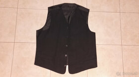 Oblek čierny pásikavý Westgate - 12