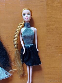 Bábiky Barbie, klasické, látkové aj malé na tortu - 12