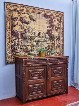 Neorenesančná komoda z masívneho duba cca 1800 - 12