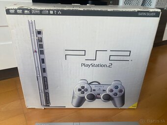 Sony Playstation 2 Satin Silver + Krabica Ps2 herná konzola - 12