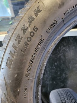 205/60 R16 Bridgestone zimne pneumatiky - 12