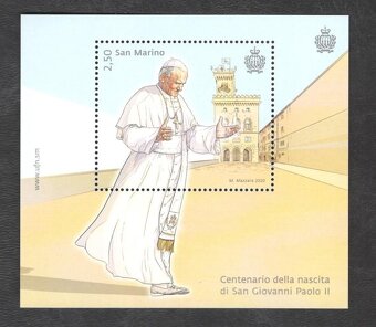 2020 100 rokov Jan Pavol 2 spolocne vydanie Polsko Vatikan - 12