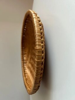 2 ks staré ratanové misky - 12