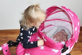 Kočík pre bábiky Retro - 12