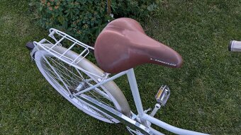 Retro bicykel 26" biela metaliza - 12
