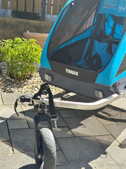 Cyklovozík Thule pre dve deti + Horský bicykel Cannondale - 12