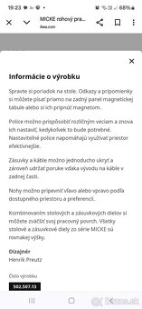 Písací rohovy stôl Micke ikea - 12