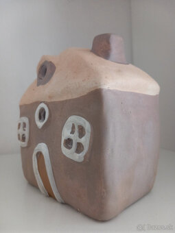 Sada 3ks keramické domčeky na sviečku - 12