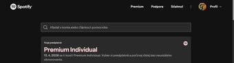 Spotify PREMIUM individual 3/6/12 mesiacov - 12