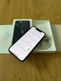 iPhone 13 Mini 128 gb Midnight v záruke + príslušenstvo - 12