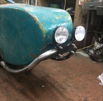 Originální Plexi sidecar bedna držák kulometu plachta - 12