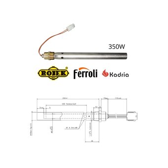 Zapaľovacie špirále (odporové zapalovače) pre peletové pece - 12