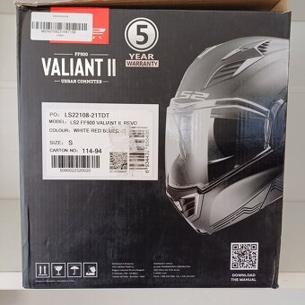 Silniční překlápěcí přilba LS2 VALIANT II - 12