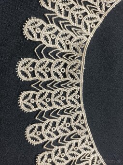 Originál . starožitné ecru čipkové golieriky - 12