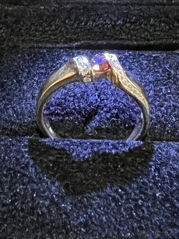 Zlatý dámsky prsteň - prstienky - 12