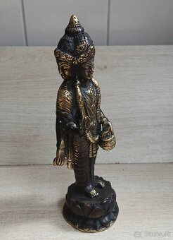 Ručne vyrobená sada troch bronzových Hindských božstiev - 12